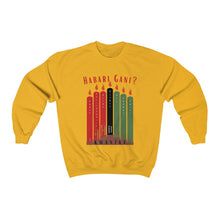 Load image into Gallery viewer, Unisex "Habari Gani?" Sweatshirt
