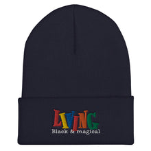 Load image into Gallery viewer, "Living Black & Magical" Cuffed Beanie