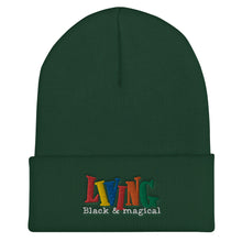 Load image into Gallery viewer, "Living Black & Magical" Cuffed Beanie