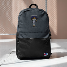 Load image into Gallery viewer, "You're Too Close" Embroidered Champion Backpack