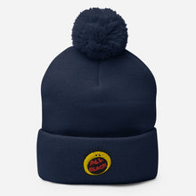 Load image into Gallery viewer, 90s "All Black" Pom-Pom Beanie
