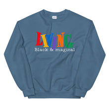 Load image into Gallery viewer, 90s "Living Black & Magical" Sweatshirt