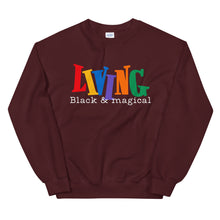 Load image into Gallery viewer, 90s "Living Black & Magical" Sweatshirt