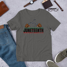 Load image into Gallery viewer, Short-Sleeve "Broken Chains Juneteenth" Unisex T-Shirt