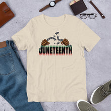 Load image into Gallery viewer, Short-Sleeve "Broken Chains Juneteenth" Unisex T-Shirt