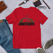 Load image into Gallery viewer, Short-Sleeve "Broken Chains Juneteenth" Unisex T-Shirt