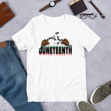 Load image into Gallery viewer, Short-Sleeve "Broken Chains Juneteenth" Unisex T-Shirt