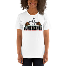 Load image into Gallery viewer, Short-Sleeve "Broken Chains Juneteenth" Unisex T-Shirt