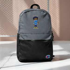 "You're Too Close" Embroidered Champion Backpack