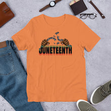 Load image into Gallery viewer, Short-Sleeve &quot;Broken Chains Juneteenth&quot; Unisex T-Shirt
