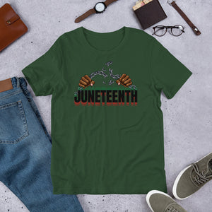 Short-Sleeve "Broken Chains Juneteenth" Unisex T-Shirt